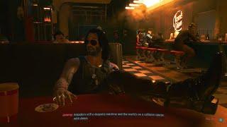 Cyberpunk 2077 PS5 Gameplay Johnny Silverhand Diner Scene PS5 4K
