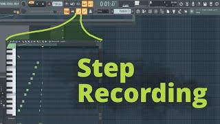 FL Studio 21 - Piano Roll Step Recording