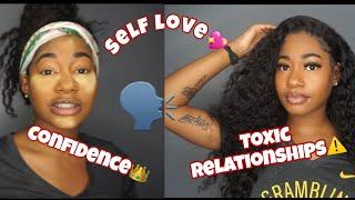 ChitChat GRWM self love toxic relationships & CONFIDENCE Chinalacewig