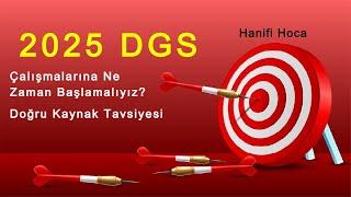 2025 DGS Hazırlık Çalışmalarına Ne Zaman Başlamalıyız? DGS Kaynak Tavsiyesi - Doğru Çalışma #dgs2025