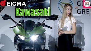 Kawasaki Motorcycles on display at EICMA Milan Motorcycle Show 2022