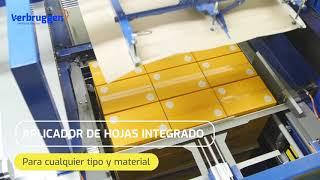 ¡La máquina de paletizado VHV apila las cajas de productos para Kaaspak