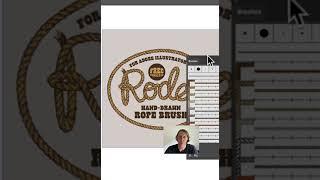 Adobe Illustrator Rope Brush - Free Download of the Week #shorts