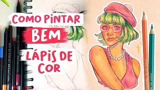 COMO PINTAR COM LAPIS DE COR