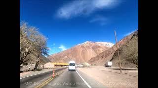 Tramo sobre la RN7 desde Punta de Vacas a Penitentes. Mendoza. 06.06.2023