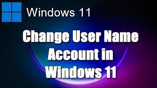 How to Сhange your Windows 11 login account name\Сhange your Microsoft account name\Сhange PC name