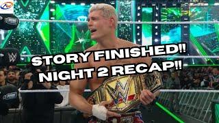 Wrestlemania 40 Night 2 Recap & Reaction  Cody Finished The Story  #WWE