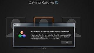 DaVinci Resolve 10 Решение проблемы - что делать если программа прекращает работу