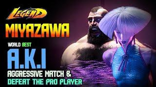 SF6 Miyazawa A.K.I Aggressive & Destroyed The Pro Players  Top Ranked MatchSF6 DLC Replays