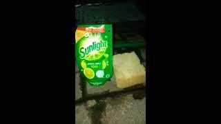 Cuci Motor pakek sabun SUNLIGHT. Seperti ini Hasilnya