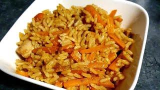 Plov mit Hähnchenbrust  Plow Reisgericht russisch Rezept плов