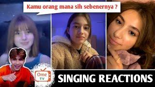 Ketika cowok indo pegang Gitar + Nyanyi bule bule auto terkagum  SINGING REACTIONS OmeTV