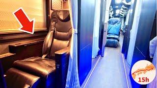 Most Expensive Private Room on Japans NEW Night Bus  15 Hour Trip to Tokyo VLOG はかた号 キングオブ深夜バス