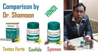 Speman VS Tentex Forte VS Confido - Which is best for which patient