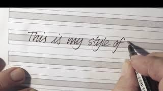 Video to accompany Cursive Handwriting for Adults