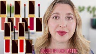 TOM FORD New Liquid Lip Luxe Matte Lipsticks 5 Shades Swatches Demos Wear Tests & More