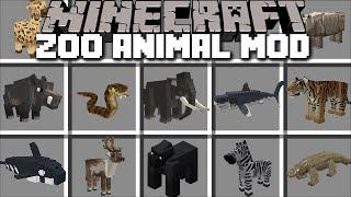 Minecraft TAME AND BUILD A ZOO WITH ANIMALS MOD  DANGEROUS PLUS CREATURES  Minecraft Mods