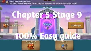 Lords mobile Vergeway Chapter 5 Stage 9 easiest guide