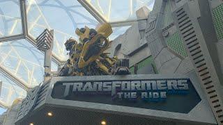 Universal Studios Singapore Transformers Ride POV with 3D glasses