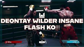 INSANE FLASH KO DEONTAY WILDER FULL FIGHT Undisputed Beta 2 Online Gameplay