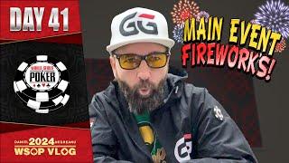 BACK in the SPOTLIGHT MAIN EVENT DAY 2 FIREWORKS - Daniel Negreanu 2024 WSOP VLOG Day 41