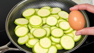 Just pour the eggs over the zucchini A quick and incredibly tasty recipe