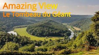 Drone Majesty Exploring Le Tombeau du Géant and BOULLIONs Beauty from Above 