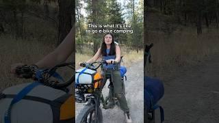 E-bike camping how to pack and what’s it looks like going uphill