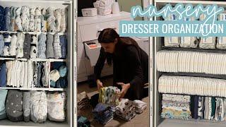 ORGANIZING OUR NURSERY DRESSER FOR BABY 2  How to Organize A Nursery Dresser + Pro Organizer Tips