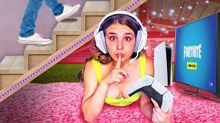 I Built a SECRET Hidden Gaming Room in my House  Piper Rockelle