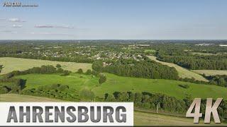 Ahrensburg Germany Am Hagen Hamburger Straße - Aerial Pan - Luftpanorama - 4K Ultra HD - 0056