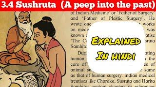 6th Std - English - Chapter 3.4 Sushruta a peep into the past explained in hindi  - Class 6