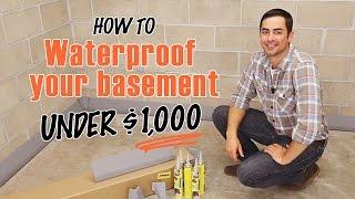 How to Waterproof a Basement  DIY SquidGee Dry System
