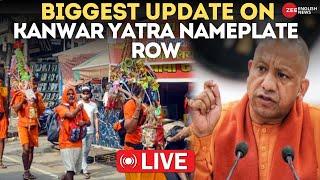 LIVE Kanwar Yatra Nameplate Row  Supreme Court’s Verdict  CM Yogi  Asaduddin Owaisis Remark