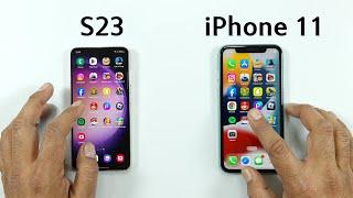 Samsung S23 vs iPhone 11  SPEED TEST