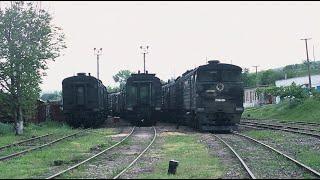 Кладбище тепловозов 3ТЭ10М - бз Кэинарь  3TE10M locomotive cemetery - Cainary stock base