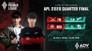 APL 2020 Quarter Final Day 1 - Garena AOV Arena of Valor