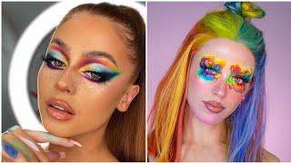 Rainbow Eyeshadow  Rainbow Eyes MakeupPride makeup tutorial