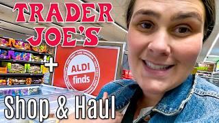 ALDI & Trader Joes Shop W Me & Haul  Texas Shopping Fun