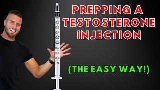 How to prepare a TRT Injection - Testosterone Injection No Bubbles Dosage Injection Tips