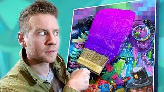 Did I RUIN this MASTERPIECE? - BIGGEST YouTube Art Collab...