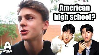 Koreans React to American Public High School VLOG For The First Time