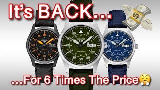 Seiko Brings Back The Beloved SNK809 And Charges 6 Times The Price For It... Typical Seiko. SRPH29