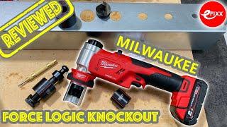 REVIEWED Milwaukee FORCE LOGIC KNOCKOUT HOLE  PUNCH TOOL