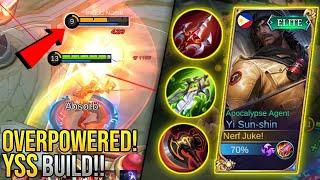 YSS OVERPOWERED BUILD  YI SUN-SHIN BEST BUILD 2021  TOP 1 GLOBAL YI SUN-SHIN BUILD - MLBB