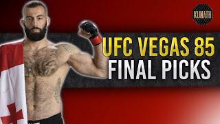 UFC VEGAS 85 PICKS  DRAFTKINGS UFC PICKS