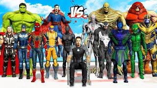 MARVEL THE AVENGERS Fight Against SUPERVILLAINS  Save Tony Stark - EPIC SUPERHEROES WAR