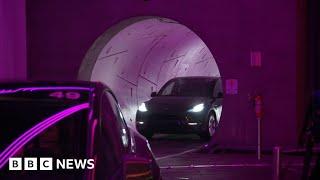 Elon Musk’s Boring Company builds tunnel to transport Teslas - BBC News