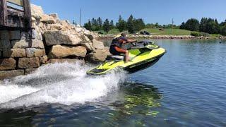 Seadoo rxp-x 300 Launch Mode with Riva Racing Exhaust Rippin on It Tunnel Launches Eatin Limiter