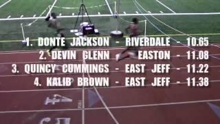 LSU 5-star signee Donte Jackson runs a lightning-fast 100 meter dash Video